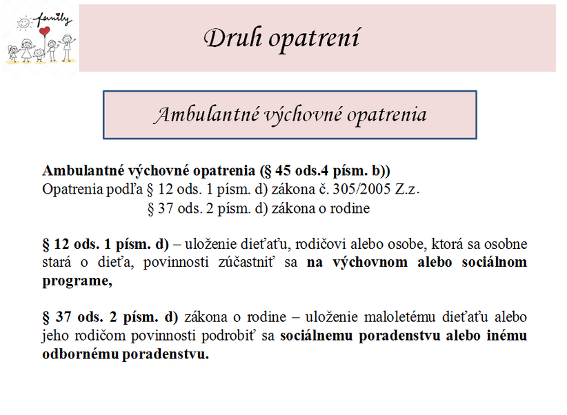 ambulantné výchovné opatrenia